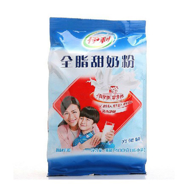 【伊利】 全脂甜营养奶粉 袋装 400g