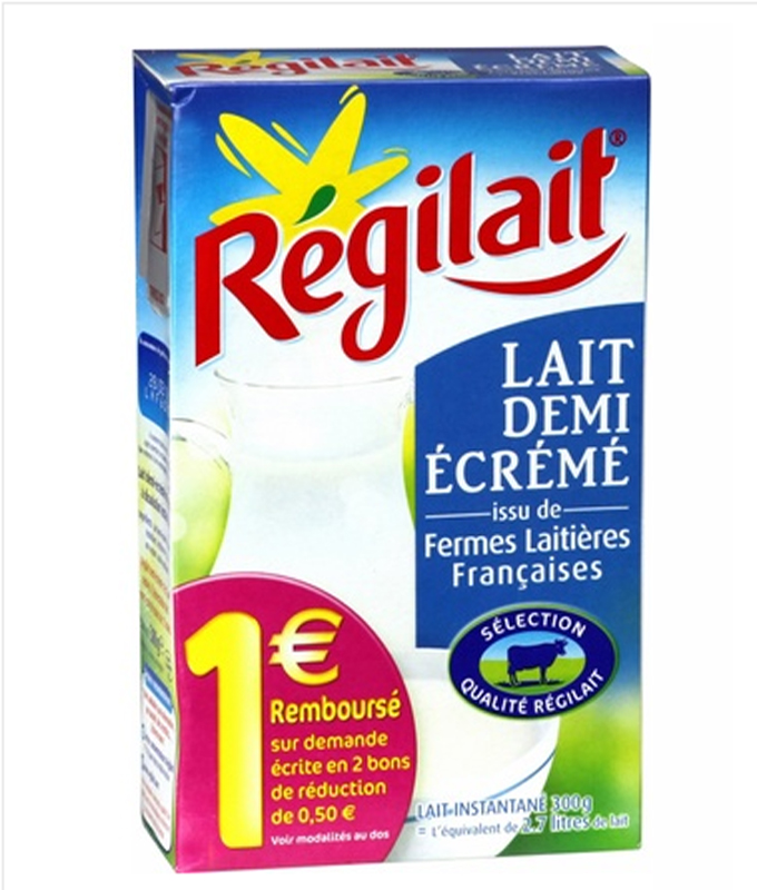 法国成人奶粉regilait瑞记 半脱脂 适合孕妇/儿童/老人 300g