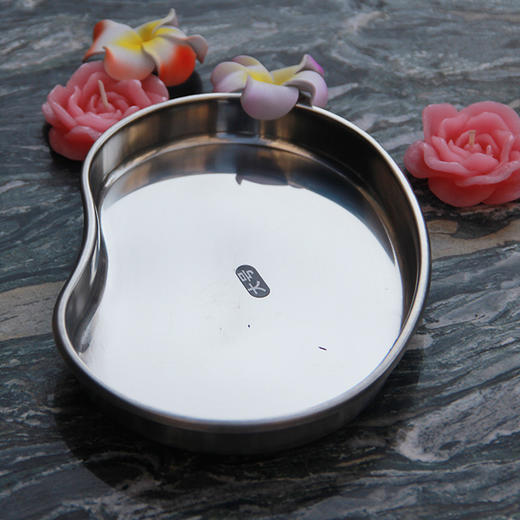 不锈钢弯腰消毒盘大号 商品图2