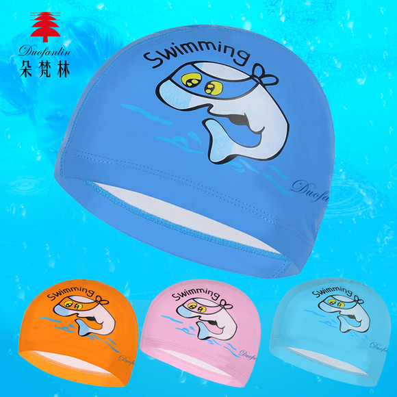 【朵梵林】儿童泳帽硅胶泳帽布胶泳帽防水防滑