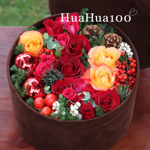 圣诞礼丨圣诞花盒AB版（2款入） 商品图0