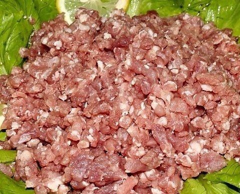 三层肉(肉末加工)