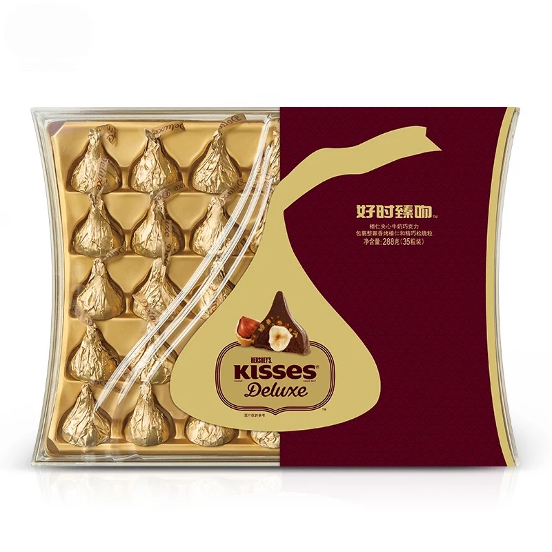 秒杀好时kiss榛仁夹心牛奶巧克力礼盒装