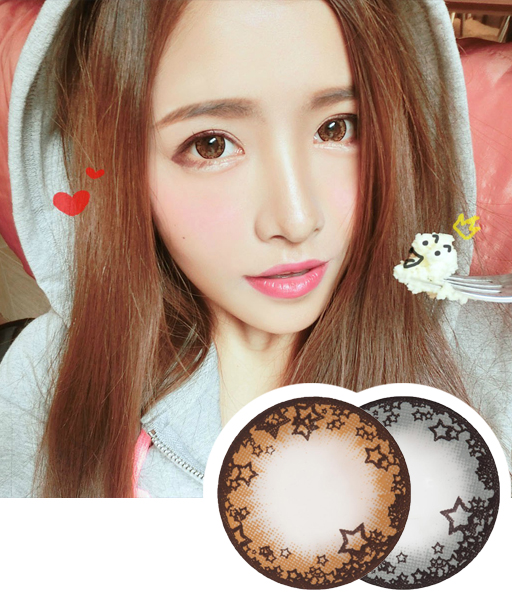 【三周年纪念款】darrens dflora 可人系列 棕色/灰色 - 桔子正品美瞳