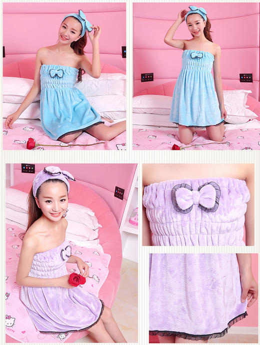 美丽芭芭浴裙蝴蝶绒毛(抹胸) 商品图1