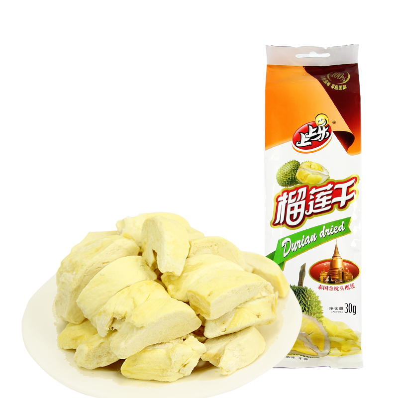 上上乐 金枕头榴莲干 30克