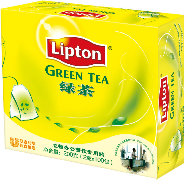 立頓/lipton綠茶 袋泡綠茶淨含量200g100包立頓綠茶包天津批發