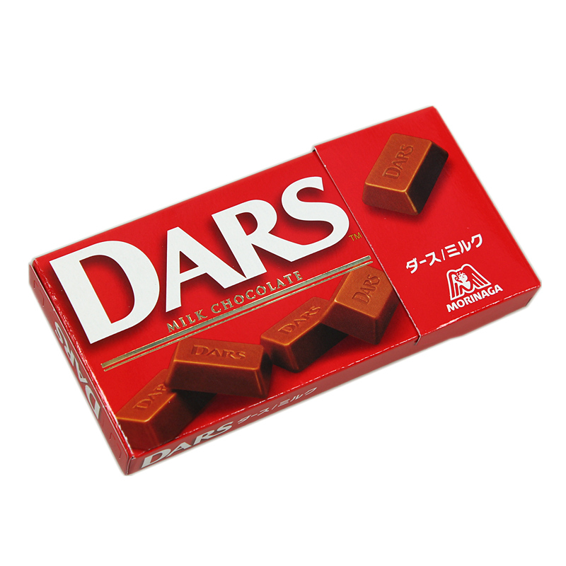 【沐沐良品】日本零食森永dars 达丝特浓牛奶巧克力 红色盒12粒