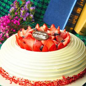 莓丽风情生日蛋糕 水果蛋糕 草莓蛋糕