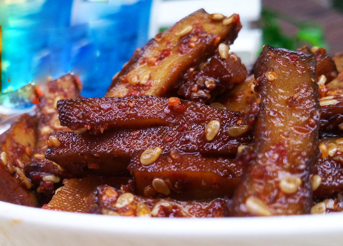 湖南岳阳平江特产恰得香豆腐干香干辣条小吃零食