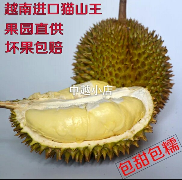 特价越南青皮榴莲/猫山王(2个共5～6斤)130元,包邮