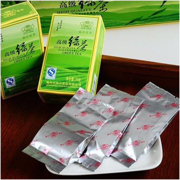 广东梅州 客家特产 国兴名茶 特级绿茶 绿茶烟条