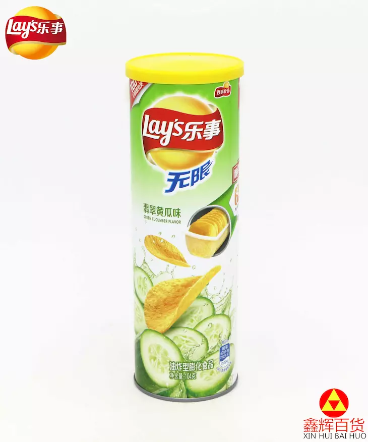 乐事无限清新清爽翡翠黄瓜味104克