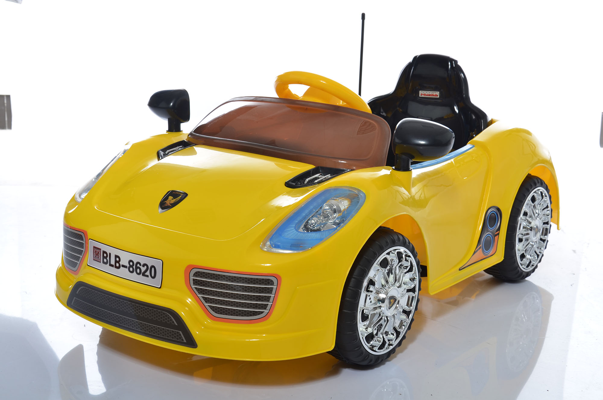宝乐堡保时捷宝宝电动轿跑儿童电动车汽车带遥控四轮童车可坐8620