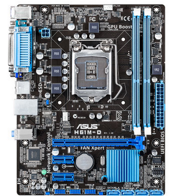 asus/华硕 h61m-d 全接口主板1155针集成打印口