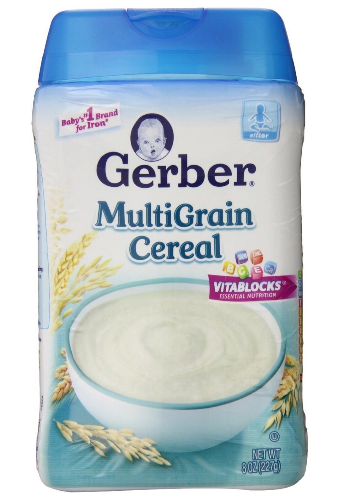 美国gerber嘉宝米粉2段混合谷物婴儿米粉