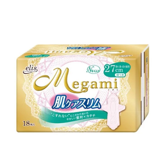 大王elismegami超薄透气量多日用卫生巾27cm18片