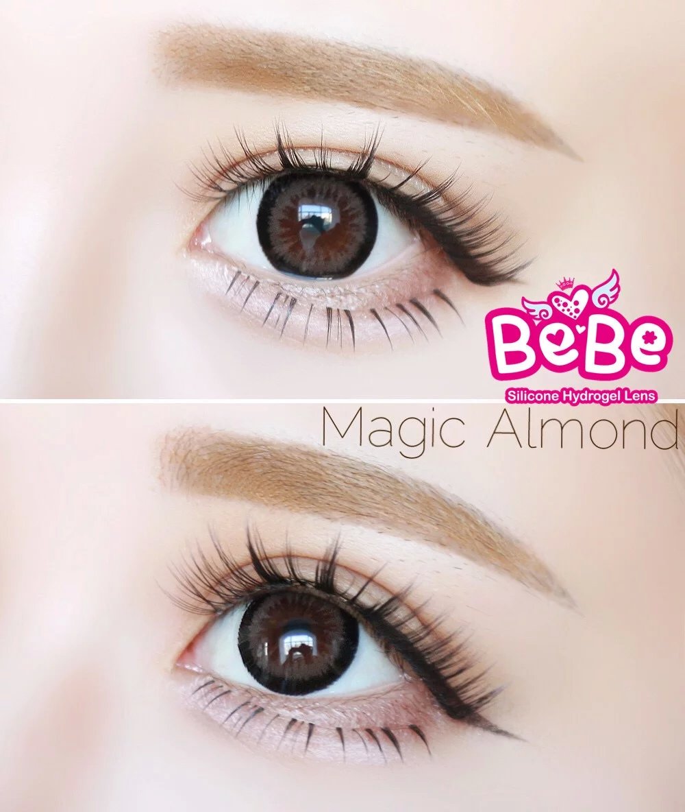 bebe硅水凝胶 magic almond杏仁色 - 萌宝美瞳网