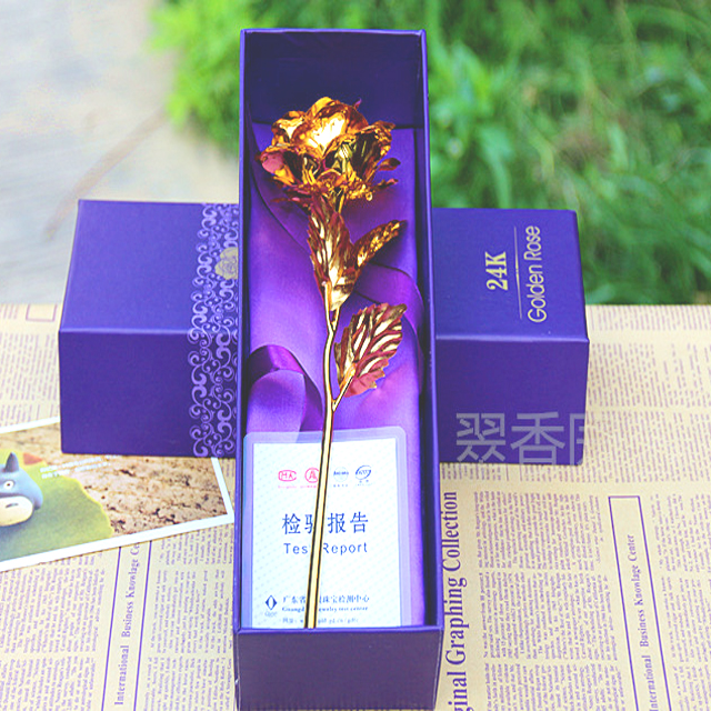 情人节优惠特供 铂金玫瑰花 送给您最爱的她(需到店面领取)