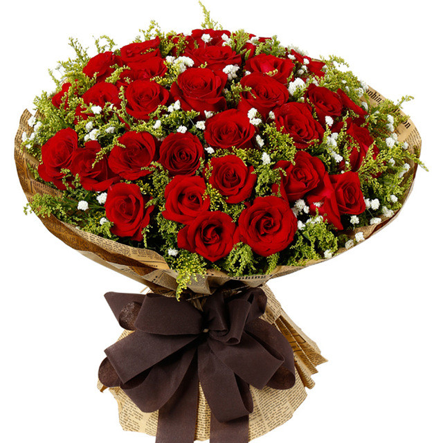 33朵玫瑰花束 多款选择 - 同城鲜花