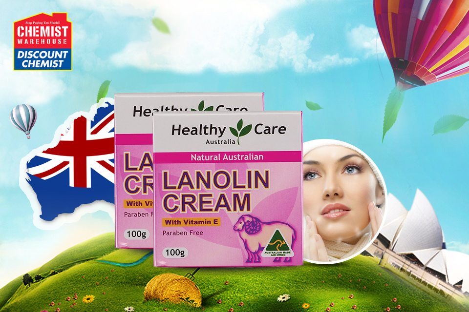 healthy care绵羊油ve面霜100g