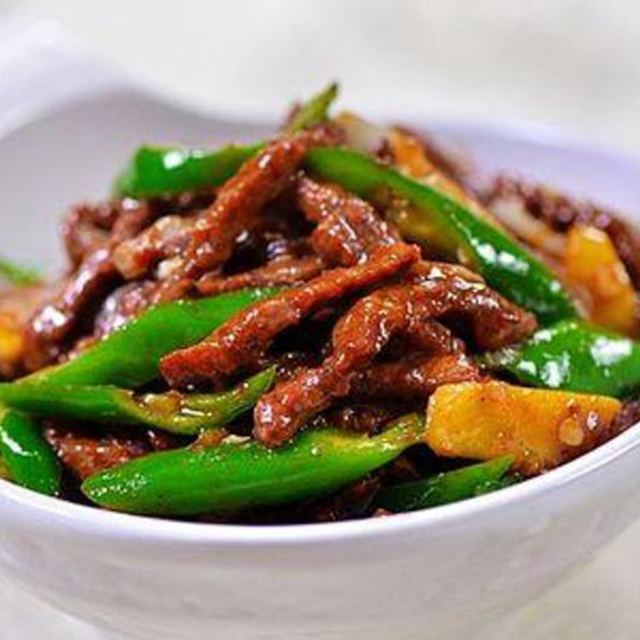 青椒牛柳摆盘,青椒摆盘_大山谷图库