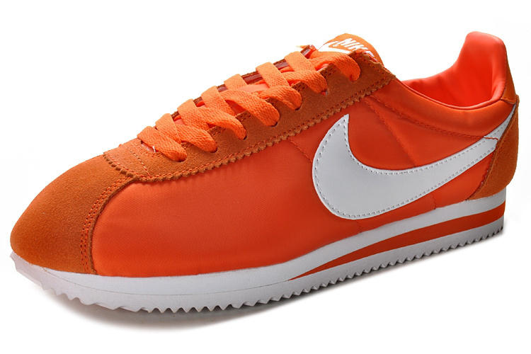 【真华堂】耐克 阿甘文化鞋 牛津布 橙白 男女鞋36-44