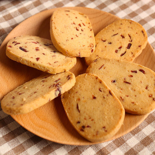 【零食】俏嘴巴蔓越莓曲奇西饼180g/袋饼干特产休闲零食进口手工烘培