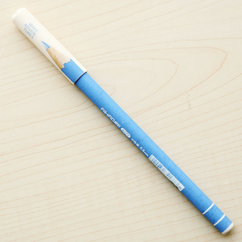 三年二班●小清新可爱书写工具图案中性笔 黑色0.5全针管写字水笔
