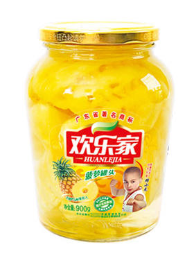 欢乐家菠萝罐头900g