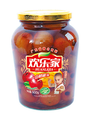 欢乐家山楂罐头900g