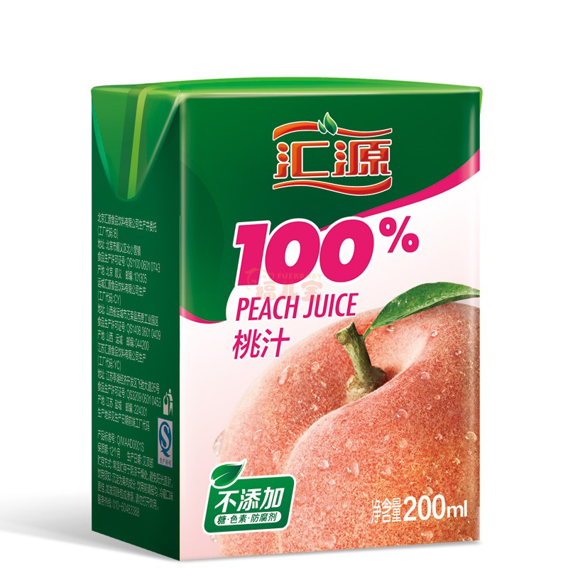 汇源100%果汁(桃汁)200ml