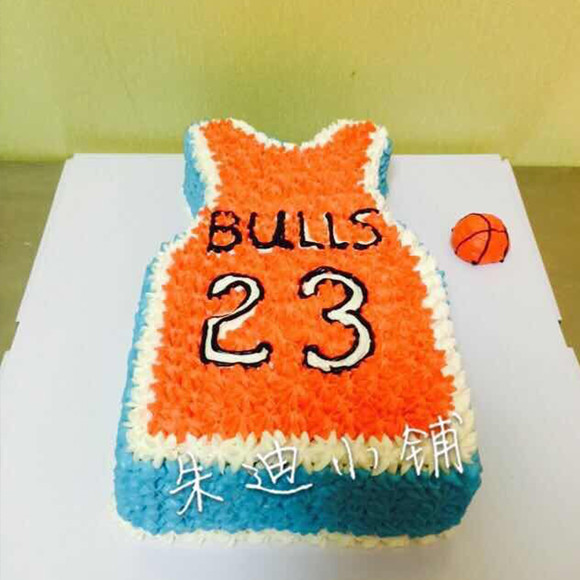 23号篮球衣奶油蛋糕