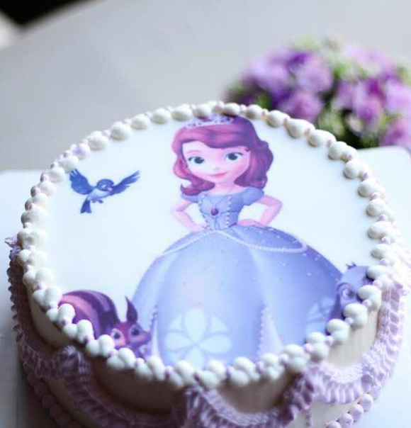 生日蛋糕定制 索菲亚公主主题蛋糕 天然奶油健