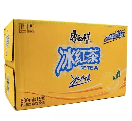 冲冠康师傅冰红茶 茶饮料 茶类饮品600ml*15瓶