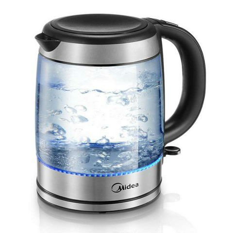 midea/美的mk-gj1701a自动断电玻璃透明电热水壶全国联保特价包邮