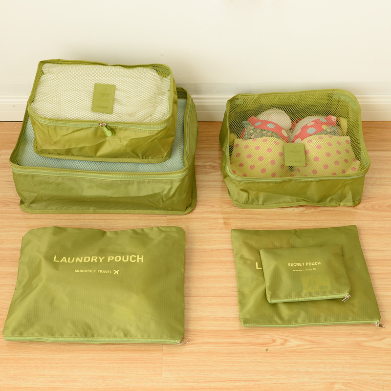三年二班●韩版 旅行套装收纳袋 防水衣服内衣整理袋套装收纳包