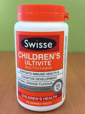swisse children ultivite multivitamin 120 tab儿童复合维生素120粒