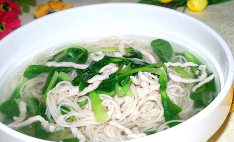 青菜肉丝面