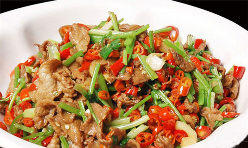 小炒黄牛肉