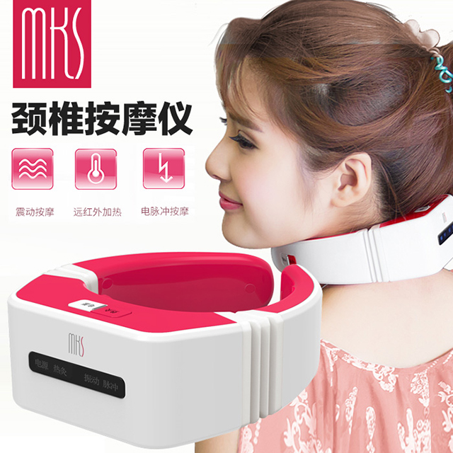 正品颈椎按摩器多功能家用磁疗颈部电子仪脖子数码电动经络理疗机