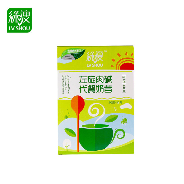 绿瘦lvshou 左旋肉碱代餐奶昔 抺茶味 30g*6袋