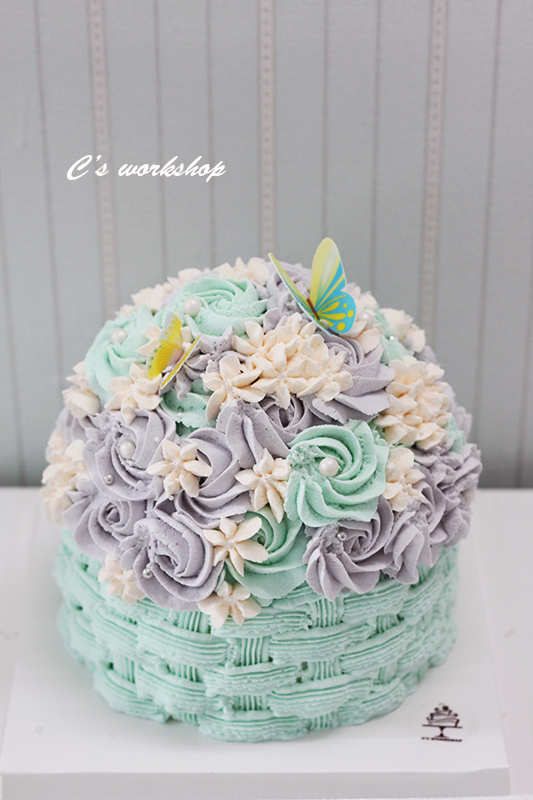 立体花篮 水果忌廉蛋糕