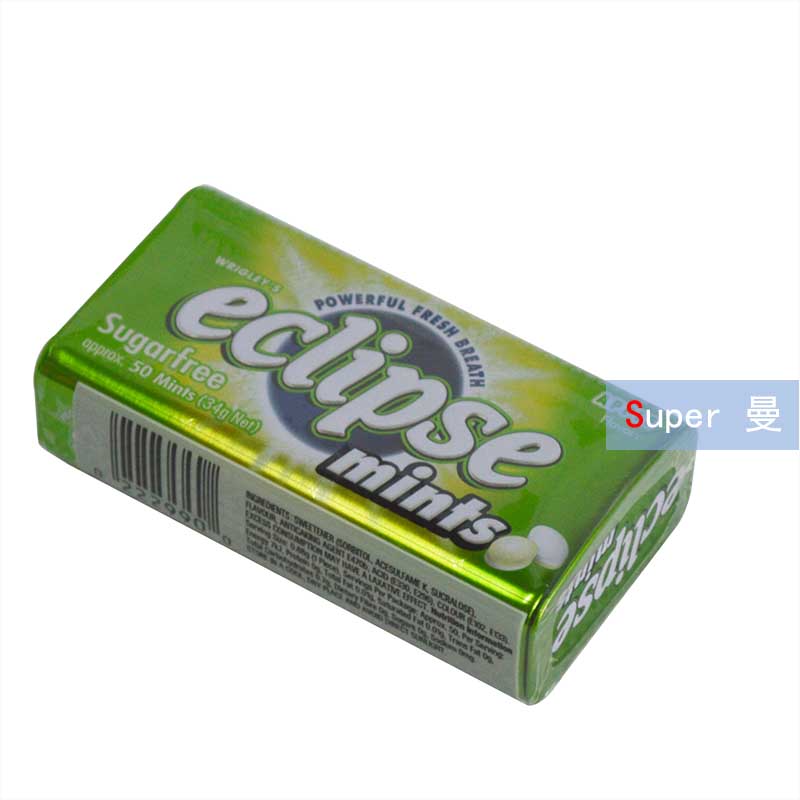 美国易极eclipse无糖薄荷糖 apple苹果口味 清新口气 34g 50粒