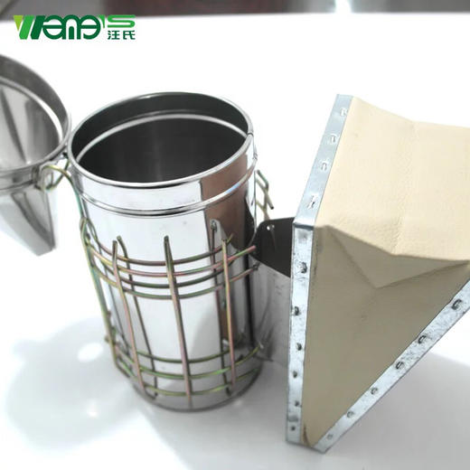 汪氏蜂具高品质不锈钢喷烟器中号熏烟器养蜂工具蜂具 商品图3