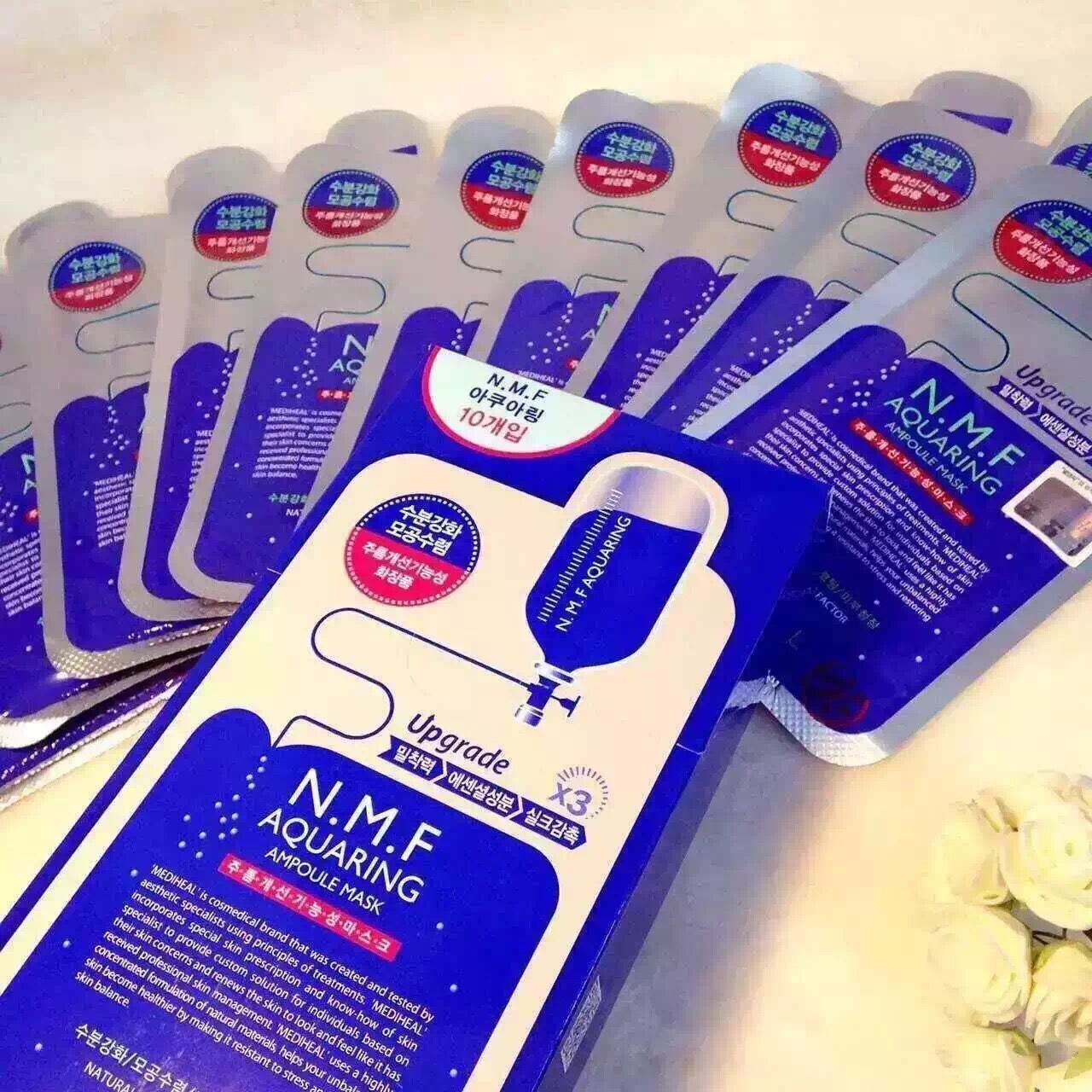 韩国可莱丝nmf针剂水库面膜贴保湿3倍补水美白m版正品