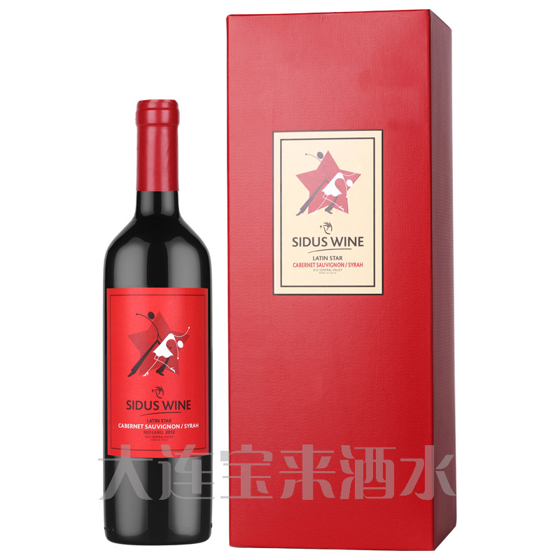 智利原瓶进口 星得斯 拉丁之星红标红葡萄酒 7