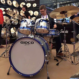 台湾gioco爵士鼓高端定制"我的系列"—龙凤,材质:水曲柳/北美黑胡桃木