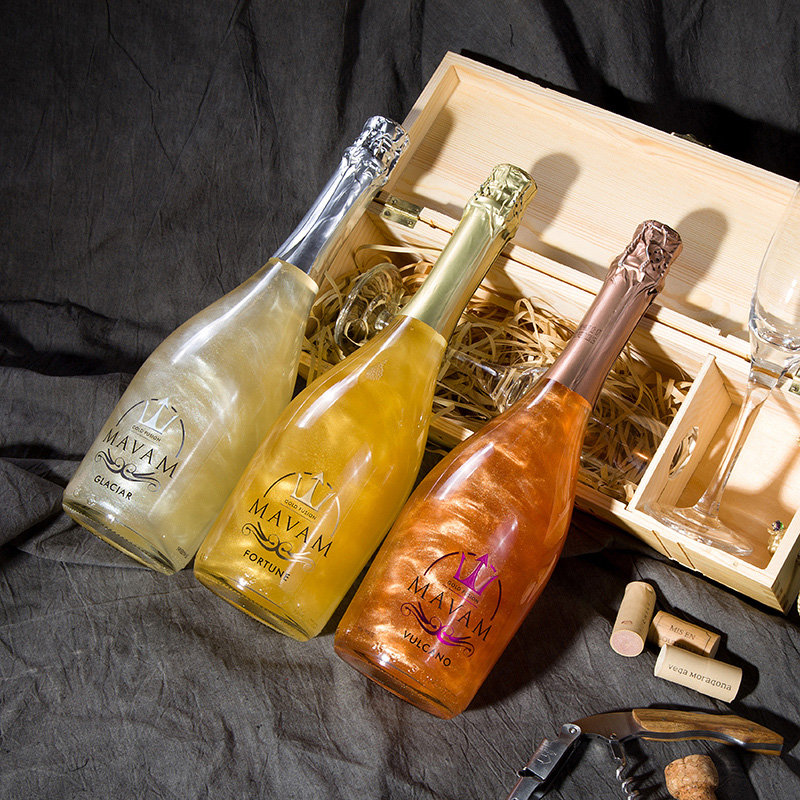mavam 玛莎蜜起泡酒魔幻火焰气泡酒 西班牙原装进口香槟红酒375ml