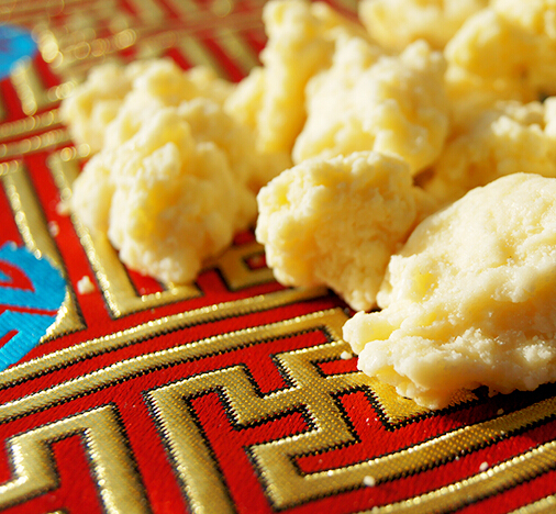 蓝旗楚拉奶酪奶块德吉奶食非物文化遗产传人亲制